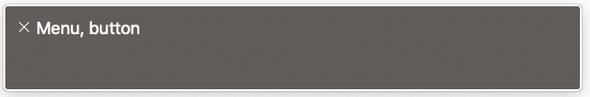 Screenshot of VoiceOver on OSX  when focusing the button in the example